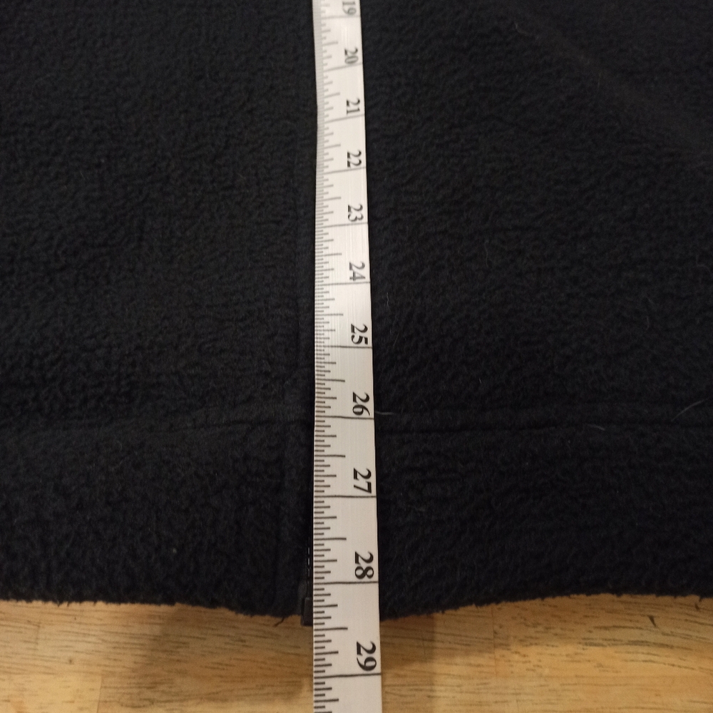 Orvis Men's Sz. XXL, Solid Black w/ Orange Accents Zip Up Fleece Jacket, NWT - Picture 12 of 15